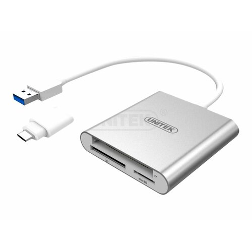 Unitek Czytnik kart pamieci USB 3.0 + USB TYP-C; Y-9313D