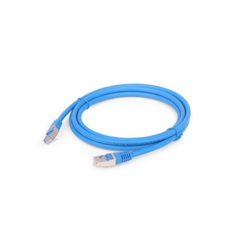 Patch cord S/FTP kat. 6A 1,5 m niebieski LSZH Gembird