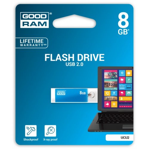 GOODRAM CUBE 8GB USB2.0  BLUE