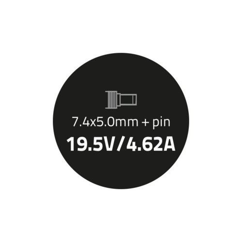 Zasilacz Qoltec do Dell 90W 19.5V 4.62A 7.4*5.0+pin