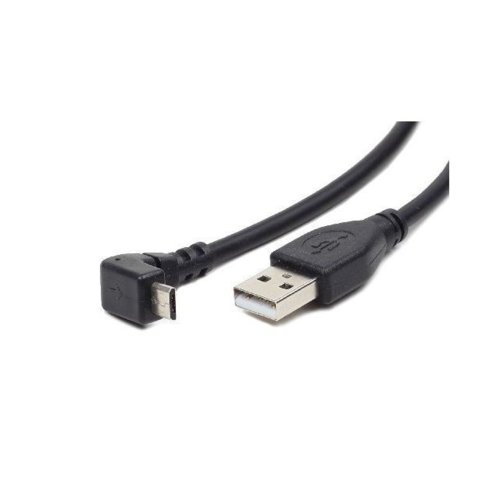 Kabel Gembird ( micro USB - USB kątowy M-M 1.8m czarny kątowy )