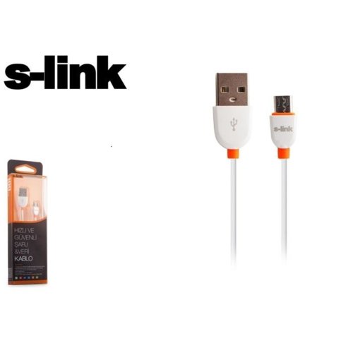 Kabel S-link SLP-505 USB MICRO AM-MBM5P 2.0 1,0M White BOX