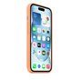 Etui Apple silikonowe z MagSafe do iPhone 15 pomarańczowy sorbet