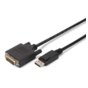 ASSMANN Kabel adapter Displayport 1.1a z zatrzaskiem Typ DP/DVI-D (24+1) M/M czarny 5m