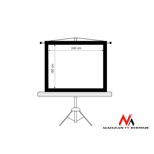 Maclean Ekran projekcyjny MC-608 na stojaku 120" 4:3 240x180