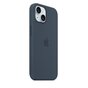 Etui Apple silikonowe z MagSafe do iPhone 15 sztormowy błękit
