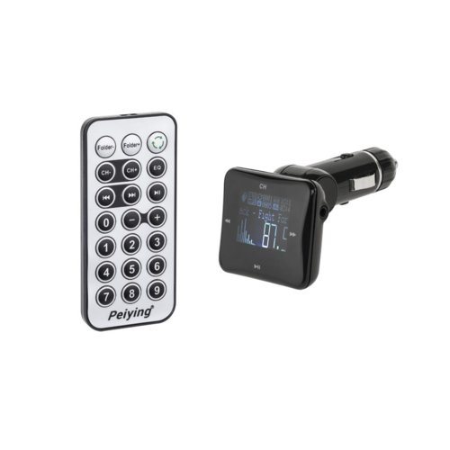 Transmiter FM Peiying 1.4' USB, SD/MMC, MP3/WMA URZ0460