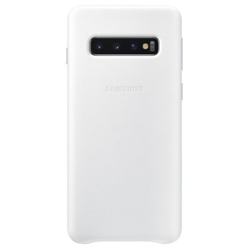 Etui Leather Cover do Galaxy S10, biały (EF-VG973LWEGWW)