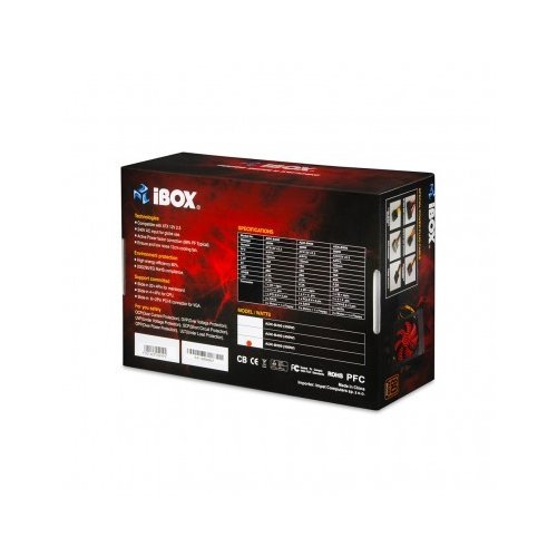 Zasilacz ATX iBOX 400W 80+ BRONZE BLACK EDITION