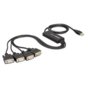 Kabel adapter Delock USB 2.0 - Serial 4x RS-232 DB9