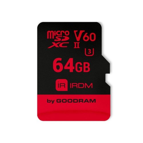 GOODRAM microSDXC 64GB V60 UHS-II U3 280/110 MB/s Iridium