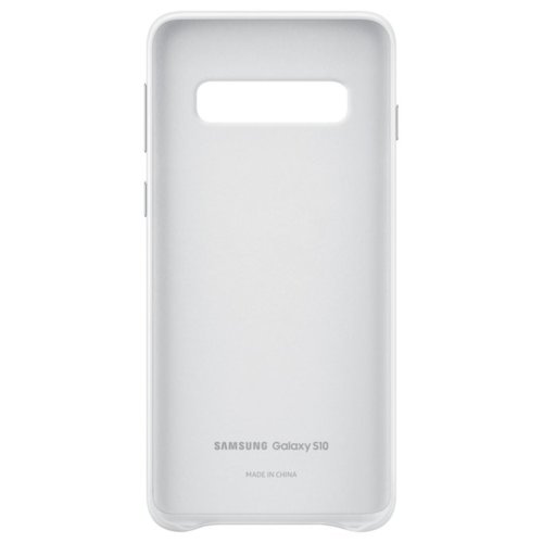 Etui Leather Cover do Galaxy S10, biały (EF-VG973LWEGWW)