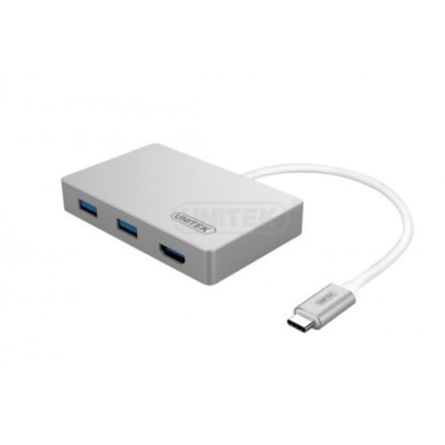 Unitek Adapter USB TYP-C na 3x USB3.0 + HDMI, Y-3707