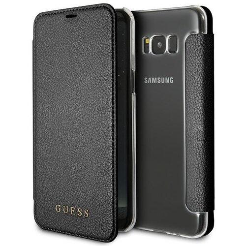 GUESS Etui book GUFLBKS8LIGLTBK Samsung G955 S8 plus czarny Iridescent