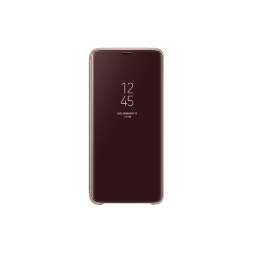 Etui Samsung Clear View Standing Cover do Galaxy S9+ złote