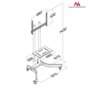 Maclean Profesjonalny stand wózek do telewizora na kółkach MC-739 max 40kg max 32-65''