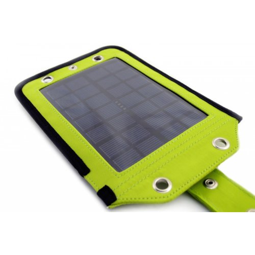 SUNEN PowerNeed - Ładowarka solarna 2.5W z akumulatorem 3000mAh, Li-Poly, zielona