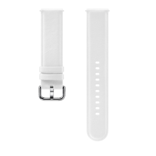 Pasek skórzany do Samsung Galaxy Watch Active/Active2 biały