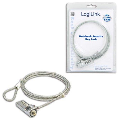 Linka zabezpieczająca do laptopa LogiLink NBS002 szyfr