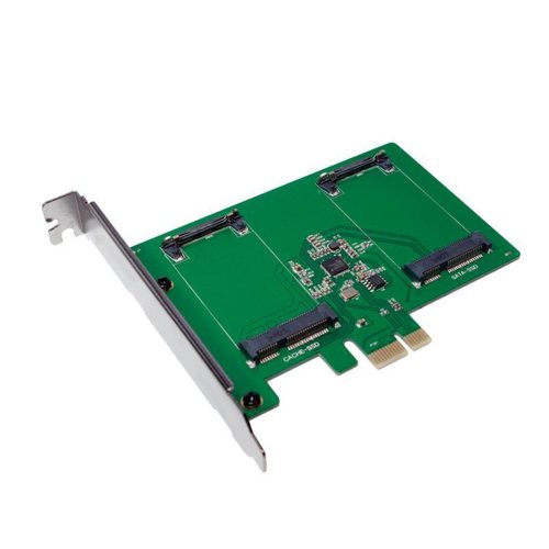 LogiLink Karta PCI Express, 2 x mSATA SDD