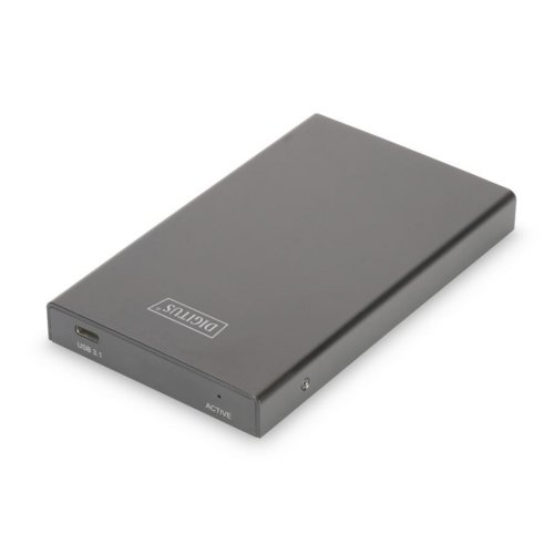 Obudowa DIGITUS USB 3.1 Typ C (Gen.2) na dysk SSD/HDD 2.5" SATA III, 9.5/7.0mm, alu.