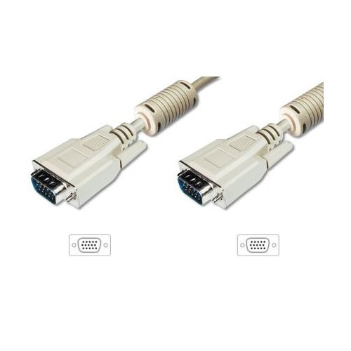ASSMANN Kabel połączeniowy VGA Typ DSUB15/DSUB15 M/M beżowy 3m