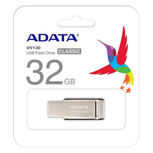 Adata DashDrive UV130 32GB USB2.0 Złoty Alu