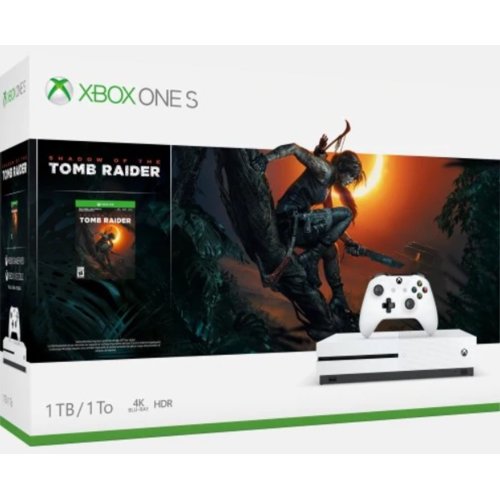 Konsola Microsoft XBOX ONE S 1TB + Shadow of Tomb Raider  (HDD 1TB; Shadow of the Tomb Raider)
