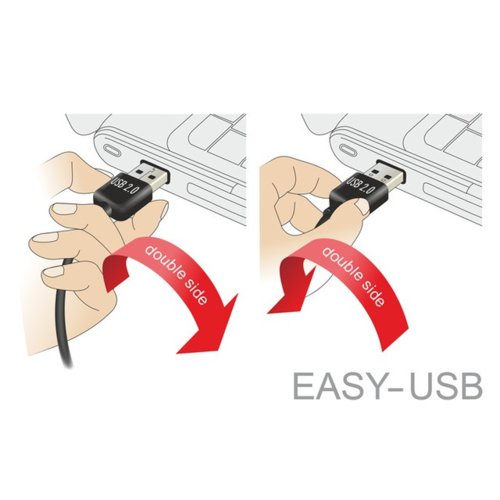 Kabel USB Delock micro AM-BM USB 2.0 Easy-USB 0.5m