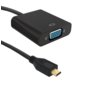 Adapter Qoltec Micro HDMI DM / VGA F | 0,2m