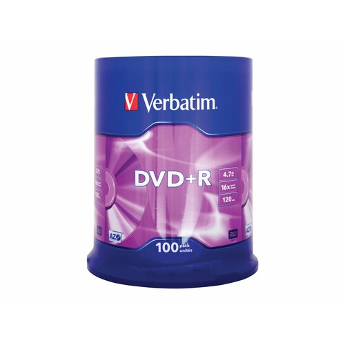 DVD+R Verbatim 16x 4.7GB (Cake 100) MATT SILVER