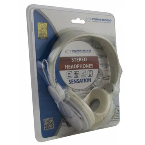 Słuchawki Esperanza EH148W stereo z regulacją głośności