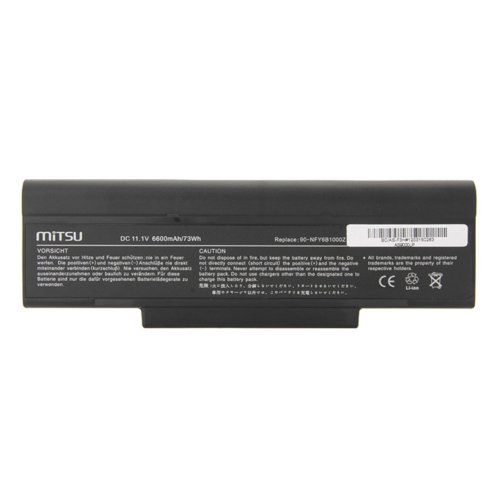 Mitsu Bateria do Asus F2, F3, Z94, Z96 6600 mAh (73 Wh) 10.8 - 11.1 Volt