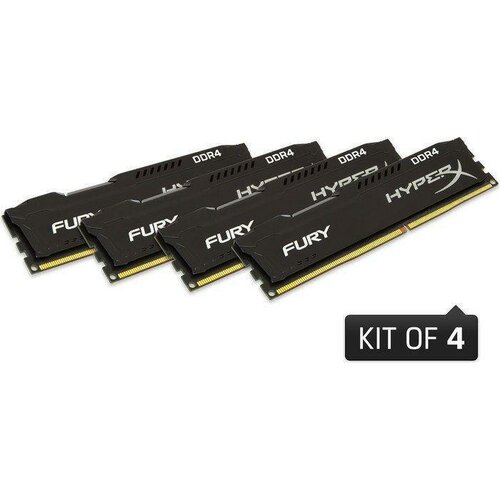 Kingston HyperX FURY DDR4 DIMM 16GB 2666MHz (4x4GB) HX426C15FBK4/16
