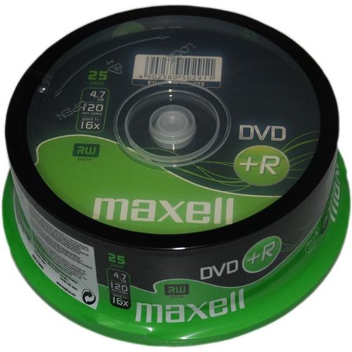Maxell płyta DVD+R 4,7 16x cake 25