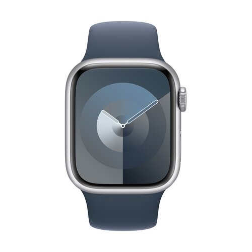 Smartwatch Apple Watch Series 9 GPS + Cellular aluminium 41 mm M/L srebrny + opaska sztormowy błękit