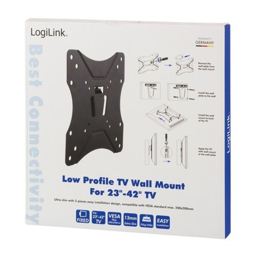 Uchwyt ścienny do telewizora LCD/LED LogiLink VESA 200x200, 23-42"