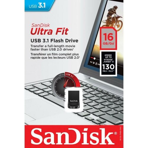 SANDISK FLASH Ultra Fit 16GB 130MB/s  USB 3.1