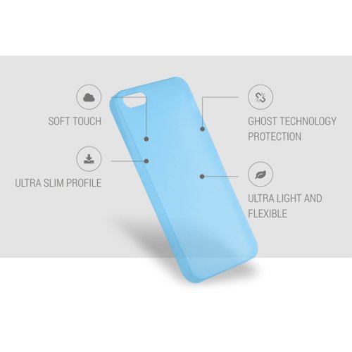 PURO Ultra Slim 0.3 mm etui + folia iPhone 5/5S/SE transparent