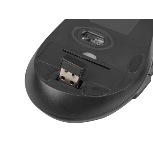 Zestaw klawiatura + mysz membranowa NATEC Stingray NZB-1440 (USB (Radio 2.4 GHz); (US); kolor czarny; optyczna; 1600 DPI, 800 DPI)
