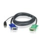 Kabel KVM Aten 2L-5202U ( SVGA, USB typ A - HD15 M-M 2m czarny )
