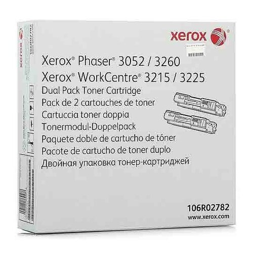 Xerox Toner dwupak BLACK  2x3.0k  do Phaser3052/3260 WC3215/3225