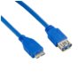 4world Kabel USB 3.0 AF- Micro BM 1.8m|niebieski