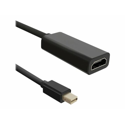 Adapter Qoltec Mini DisplayPort męski / HDMI A żeński 1080p | 0,2m