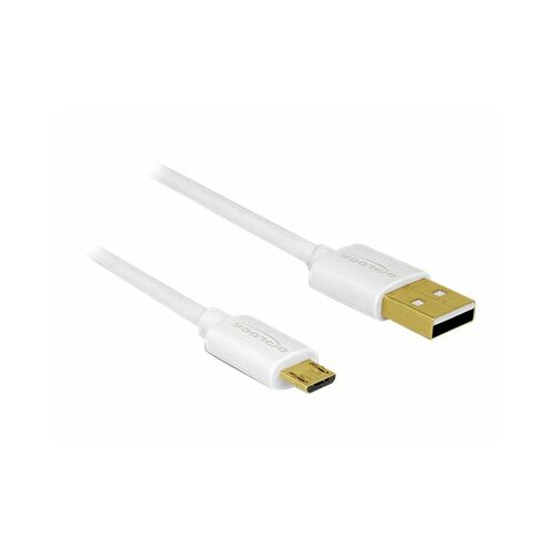Delock Kabel USB Micro AM-MBM5P 2.0 0.3m 0.6m 0.9m biały