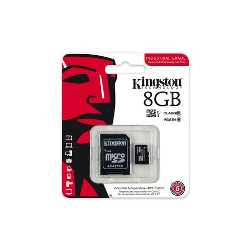 Kingston microSD 8GB CL10 UHS-I 90/20MB/s Industrial