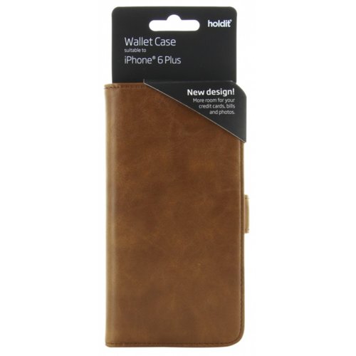 Holdit Etui walletcase 6 kart iPhone 6/6S Plus brązowe