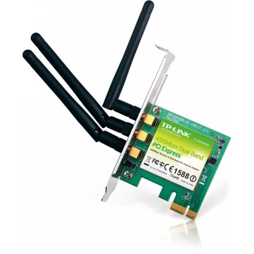 TP-LINK WDN4800 karta WiFi N450 DB (2.4 lub 5GHz) PCI-E 3x2dBi (SMA) BOX
