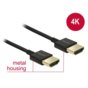 Delock Kabel HDMI-HDMI High Speed Ethernet 4K 3D Slim 3m czarny