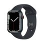 Apple Watch Series 7 GPS + Cellular, 45mm Midnight Aluminium Case with Midnight Sport Band - Regular